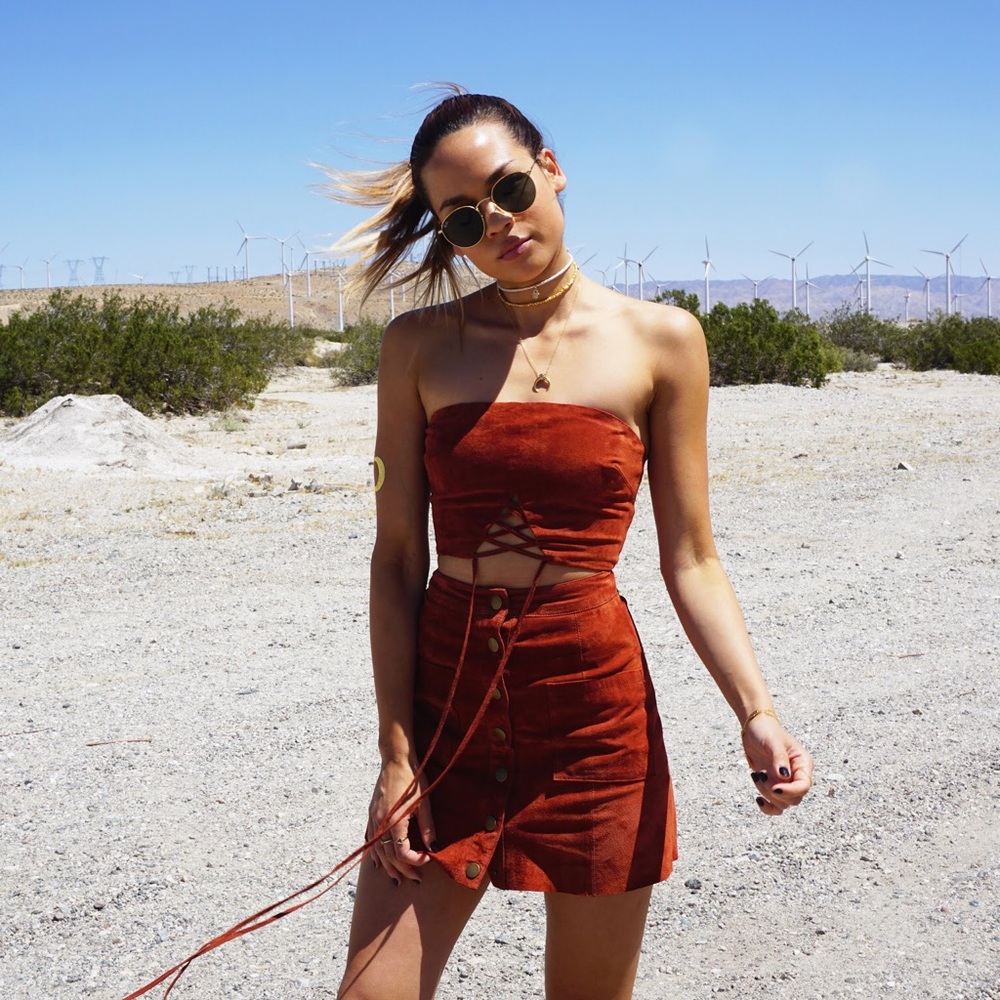 Genuine suede set. Size XS. Perfect for Coachella!